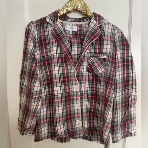 Victorias Secret tartan pajama set medium top large bottom